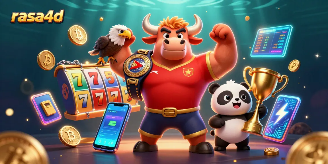 Rasakan pengalaman seru bermain di Rasa4D dengan simbol slot gacor dan elemen digital lainnya.