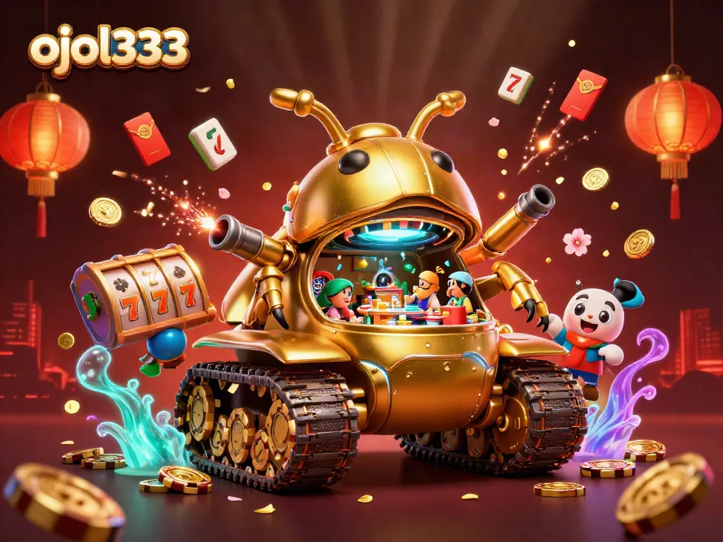 Win big at ojol333 with a dynamic casino scene featuring 3D characters and rich game elements.