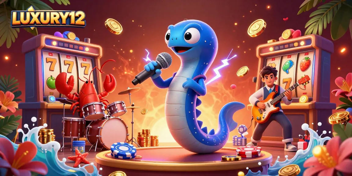Experience the excitement of winning at LUXURY12 with an underwater DJ show and vibrant slot reels.