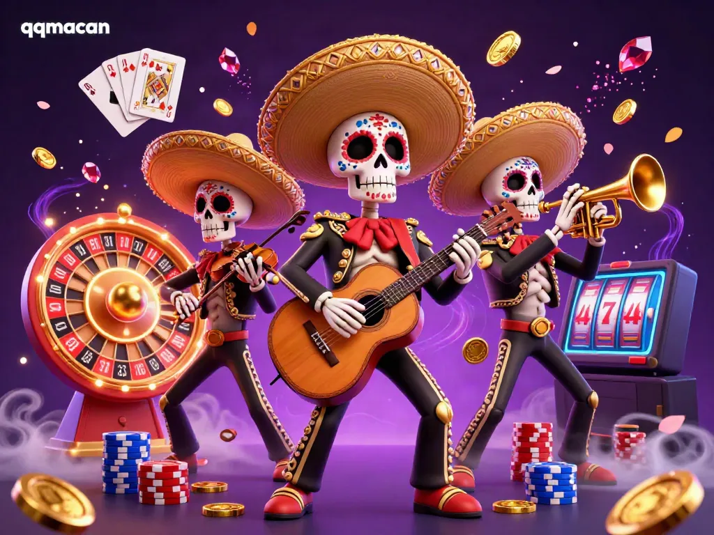Engage with the vibrant qqmacan mariachi band while they illuminate the casino experience with festive energy and dynamic gameplay.