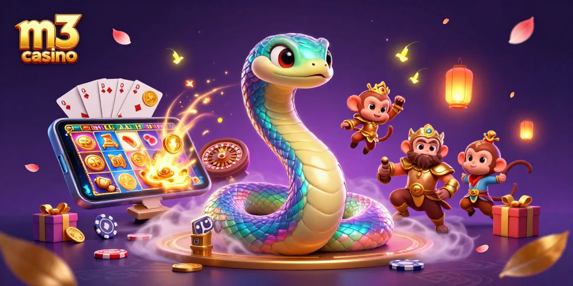 Play thrilling casino games at m3 casino in an enchanting 3D illustration full of excitement.