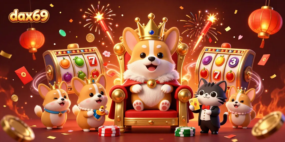DAX69 menang secara beruntun dengan permainan slot dan jackpot yang menggembirakan dalam gambar ceria ini.