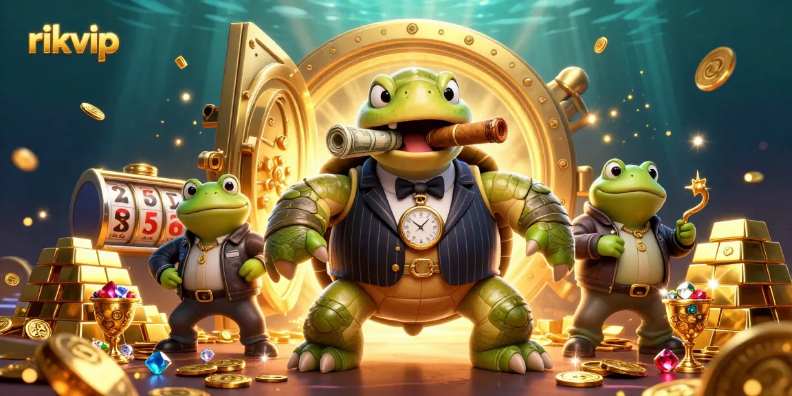 Experience excitement with rikvip in a vibrant casino scene filled with fortune-themed elements.