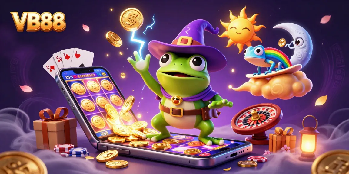 Engage with VB88's vibrant gaming experience featuring thrilling icons and animated characters.