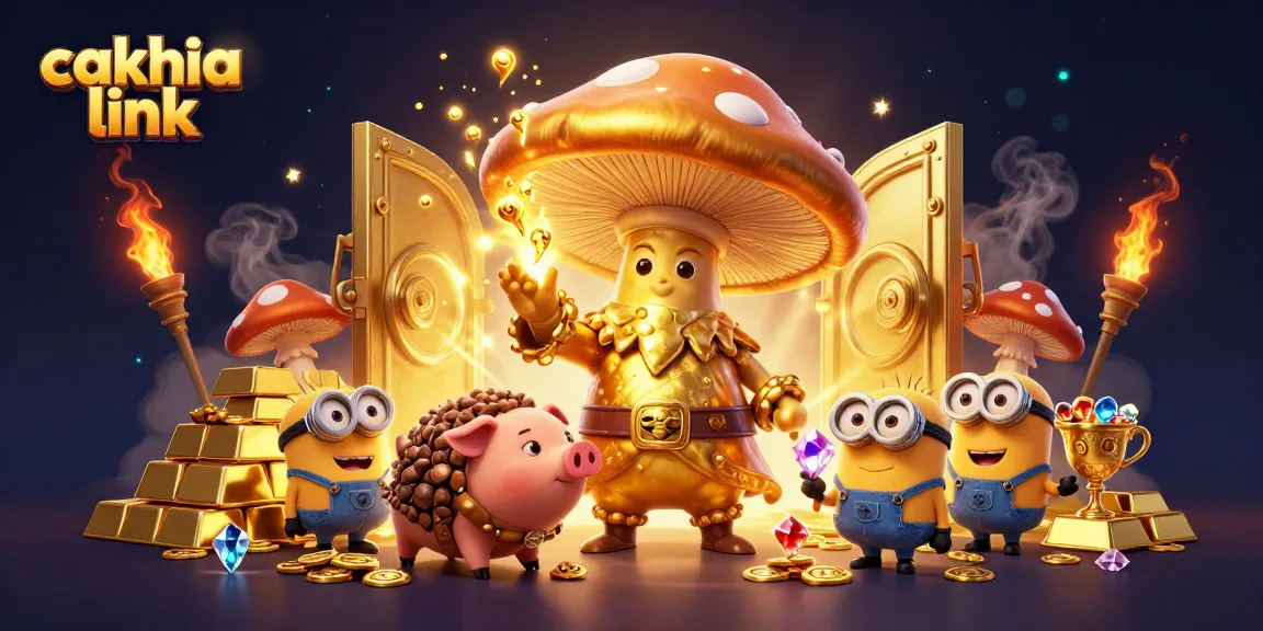 Watch the magical cakhia link world transform with golden treasures and fun characters.