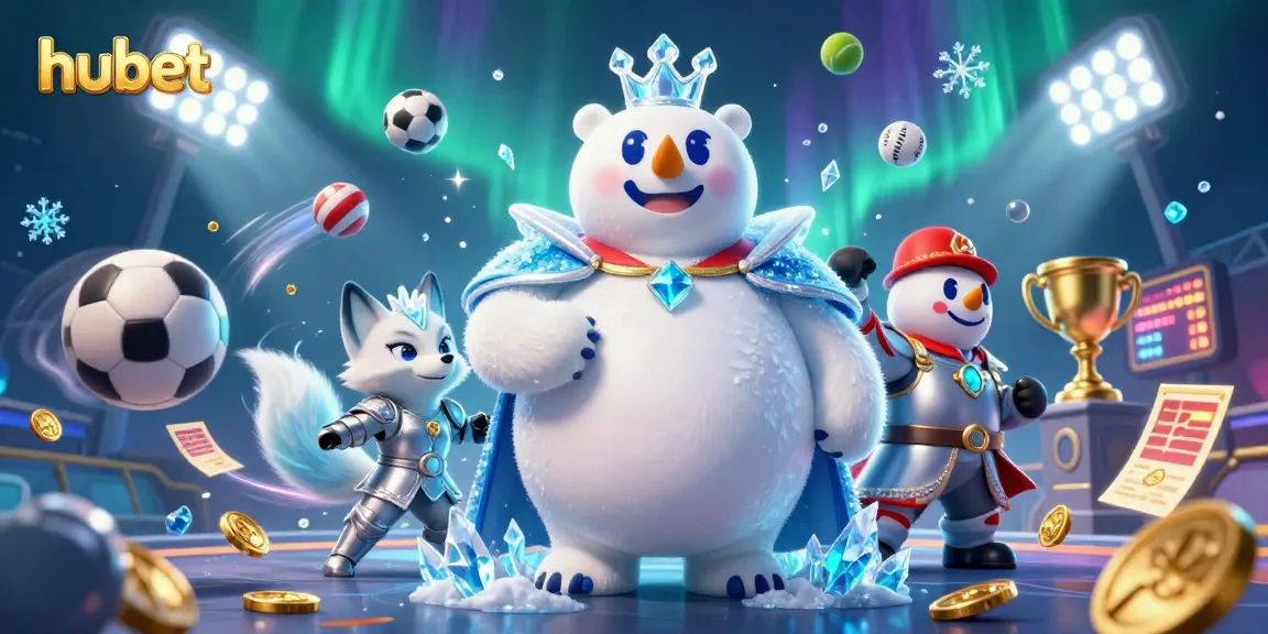 Experience the thrill of betting with hubet in this captivating 3D digital illustration showcasing an energetic casino scene.