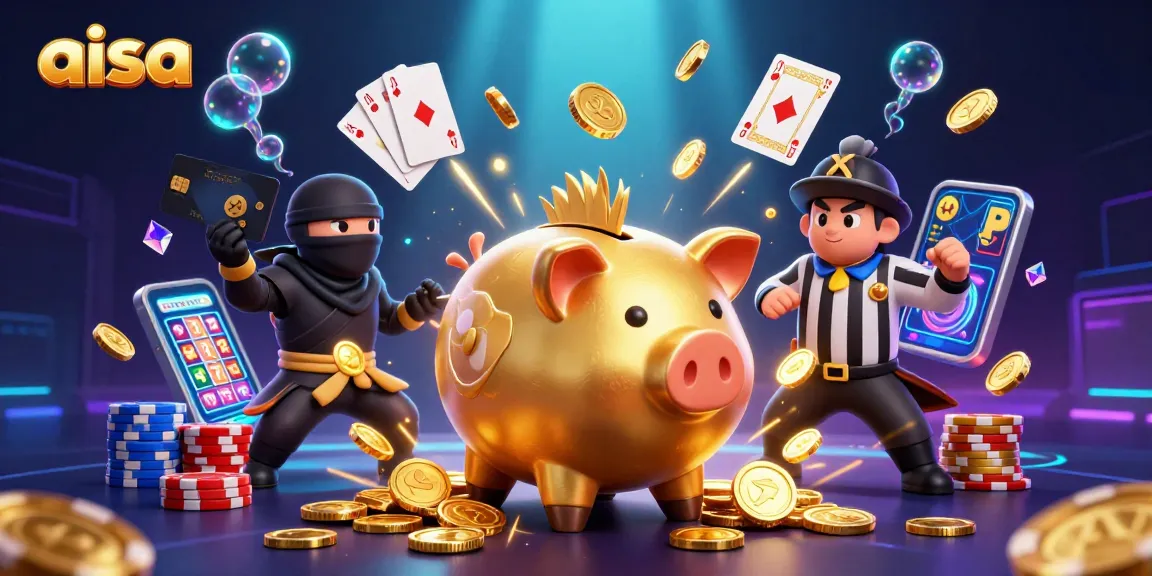 Experience the excitement of aisa casinos with dynamic gameplay and a 3D golden piggy bank sumo wrestler.