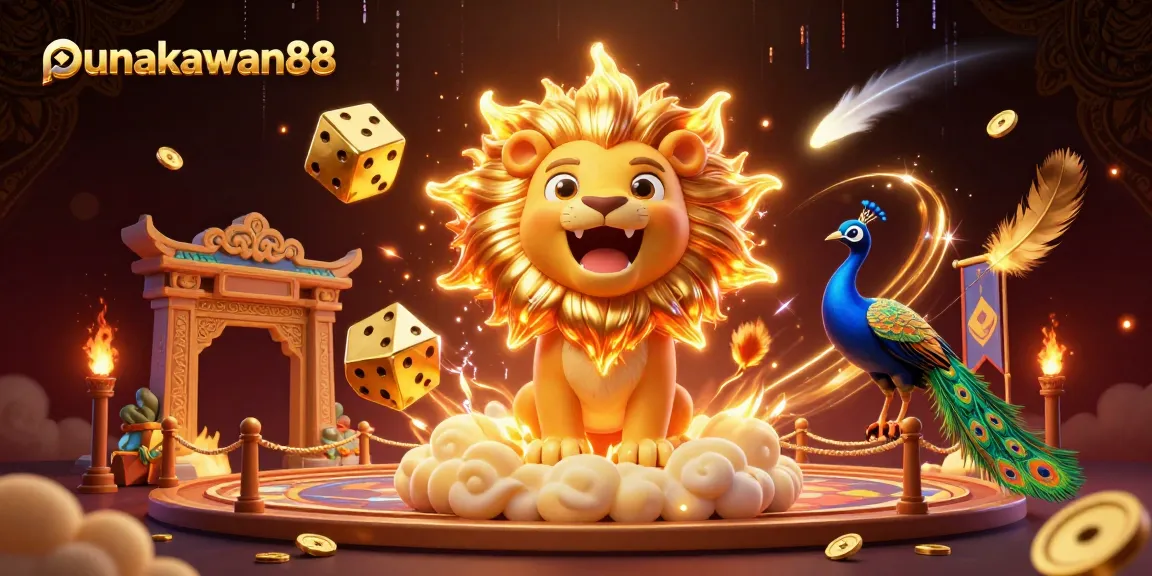 Punakawan88 offers thrilling online gaming with 3D characters showcasing excitement, celebrating wins!