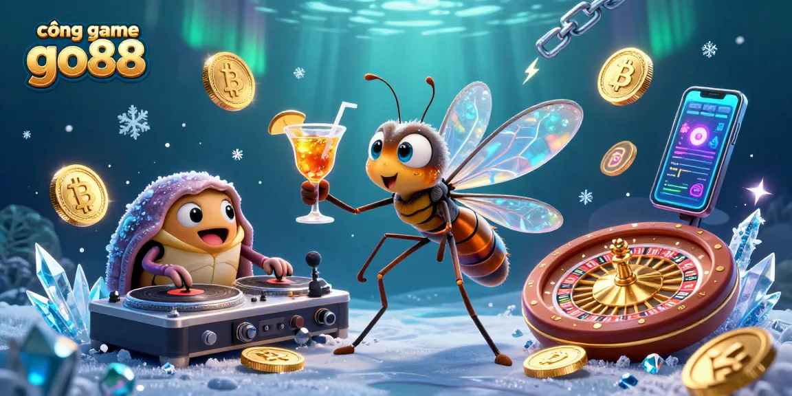 Engage with cổng game go88 in a vibrant 3D casino scene featuring unique characters and immersive elements.