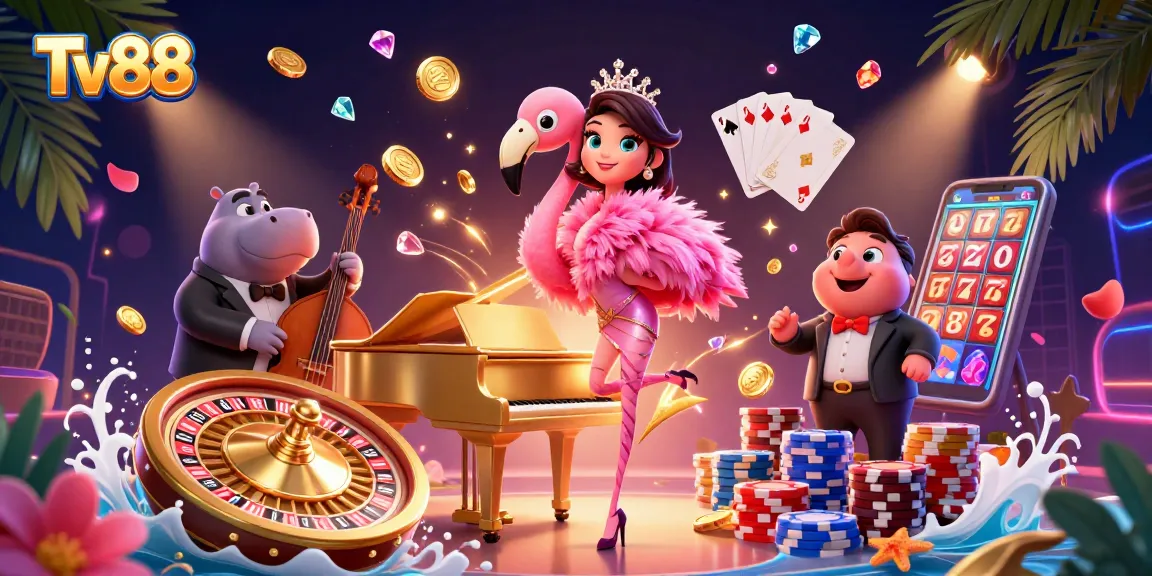 Players engage with interactive slots at Tv88, featuring vibrant visuals and immersive gameplay.