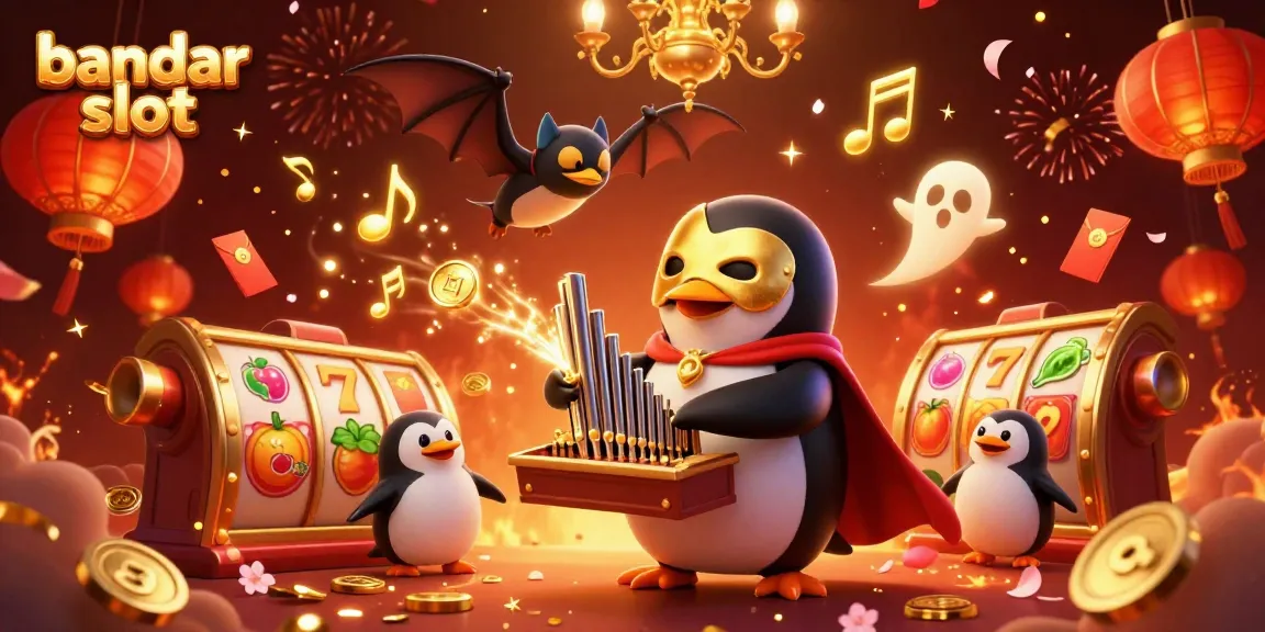 Permainan bandar slot menarik dengan karakter penguin dan elemen slot yang menggembirakan