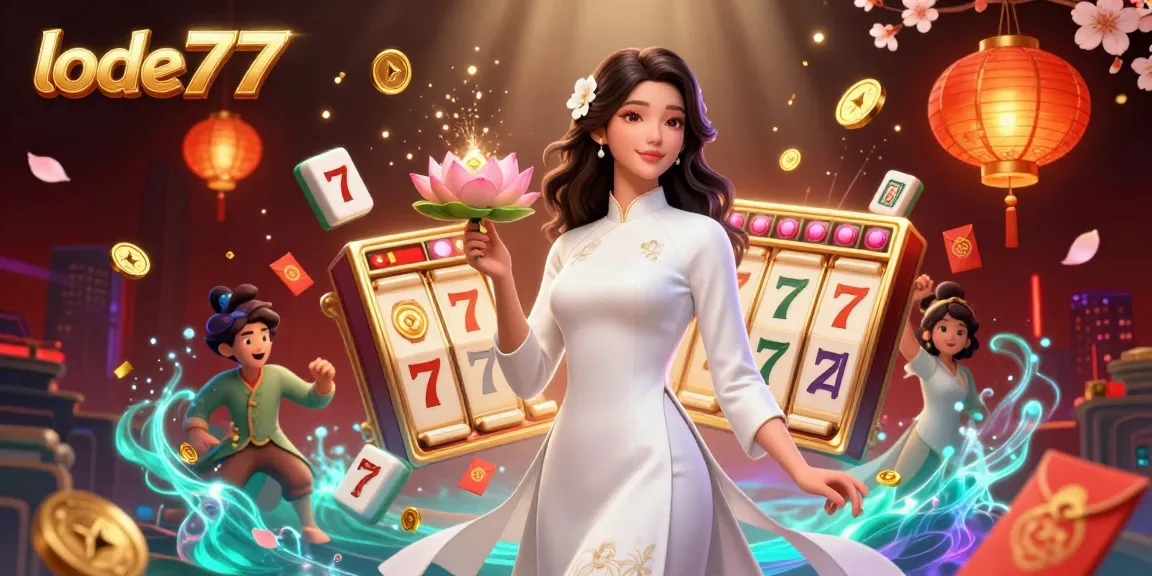 Engage with lode777's thrilling slot action, featuring dynamic reels and exciting game elements in a festive atmosphere.