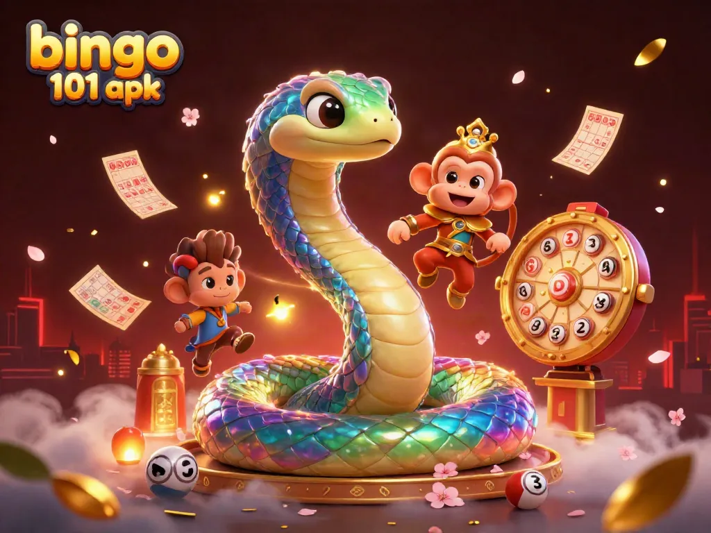 Experience thrilling gameplay with the vibrant bingo 101 apk featuring bingo cards and playful characters.