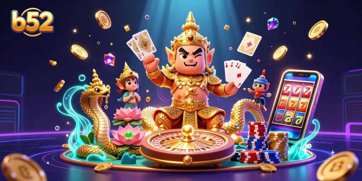 B52 delivers thrilling online gaming experiences with golden coins and roulette excitement