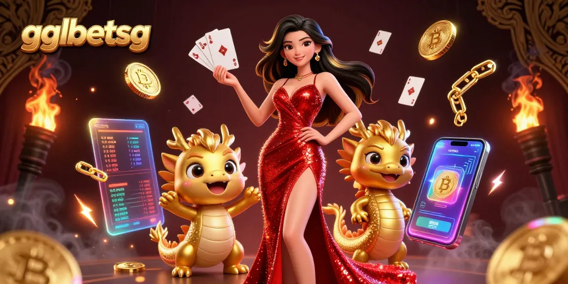 Experience thrilling gameplay with gglbetsg, featuring an elegant Asian woman and a golden dragon mascot.