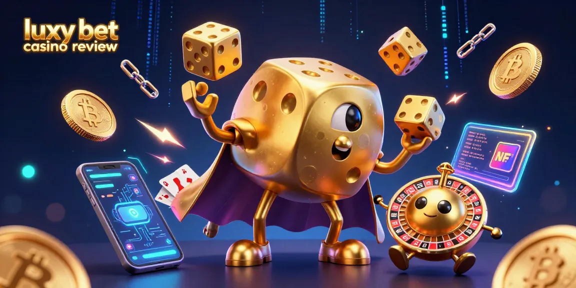 Experience thrilling gameplay in the luxy bet casino review, showcasing dynamic dice and crypto elements.