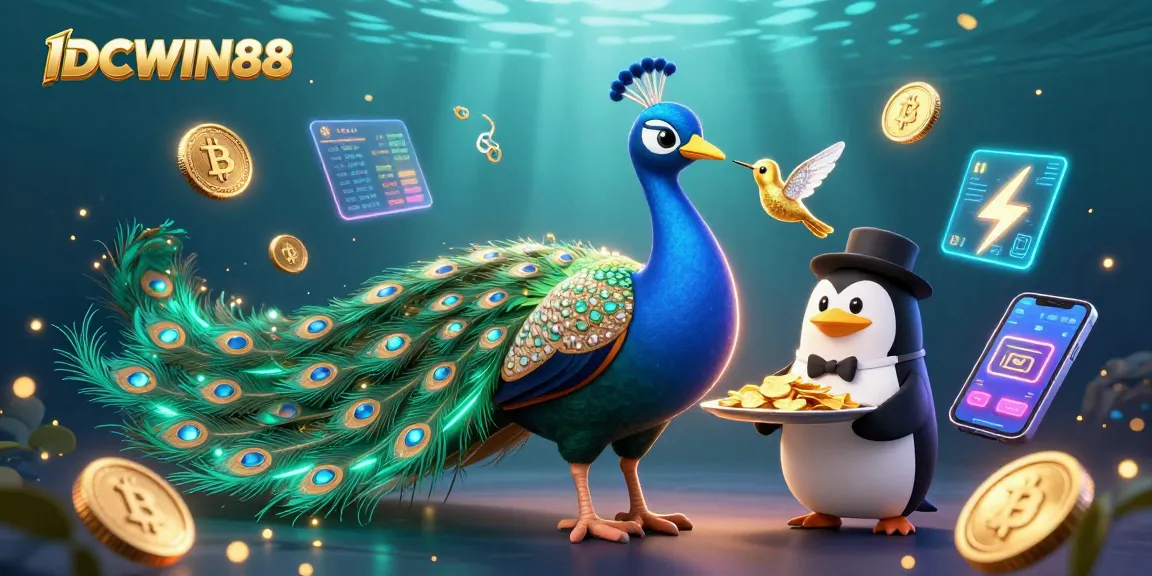 Engage with the vibrant IDCWIN88 world of online gaming filled with golden chips and crypto assets.