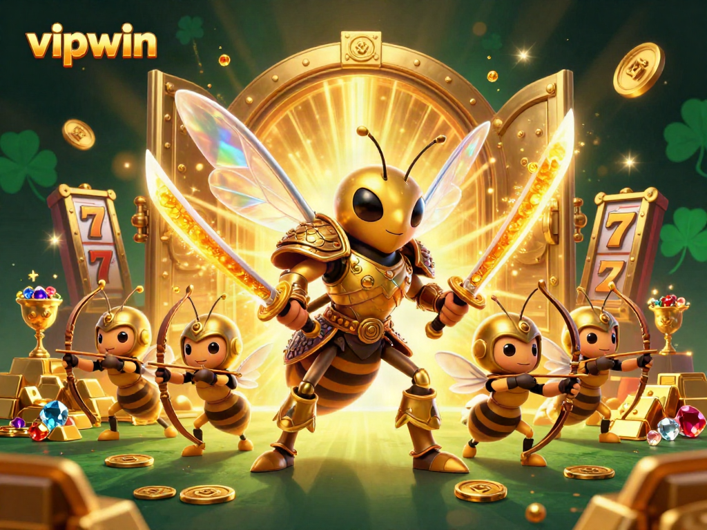 Experience vipwin's captivating casino adventure, showcasing treasure and excitement in a vibrant setting.