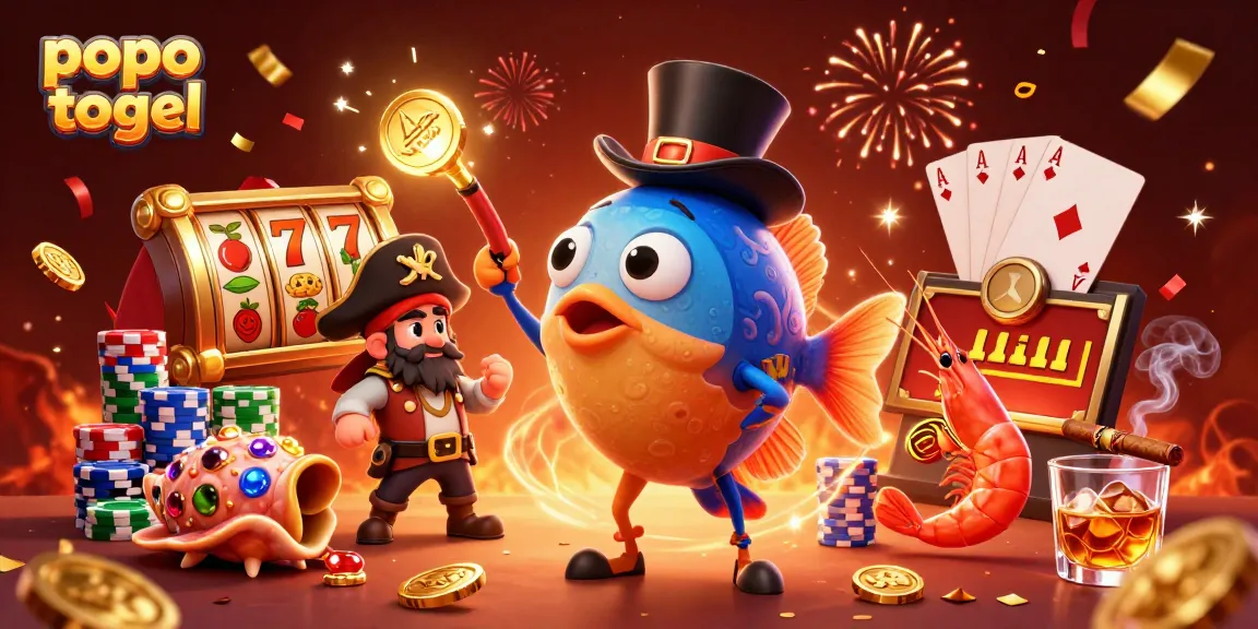 Experience popo togel excitement with vibrant slots, golden coins, and fun characters in action.