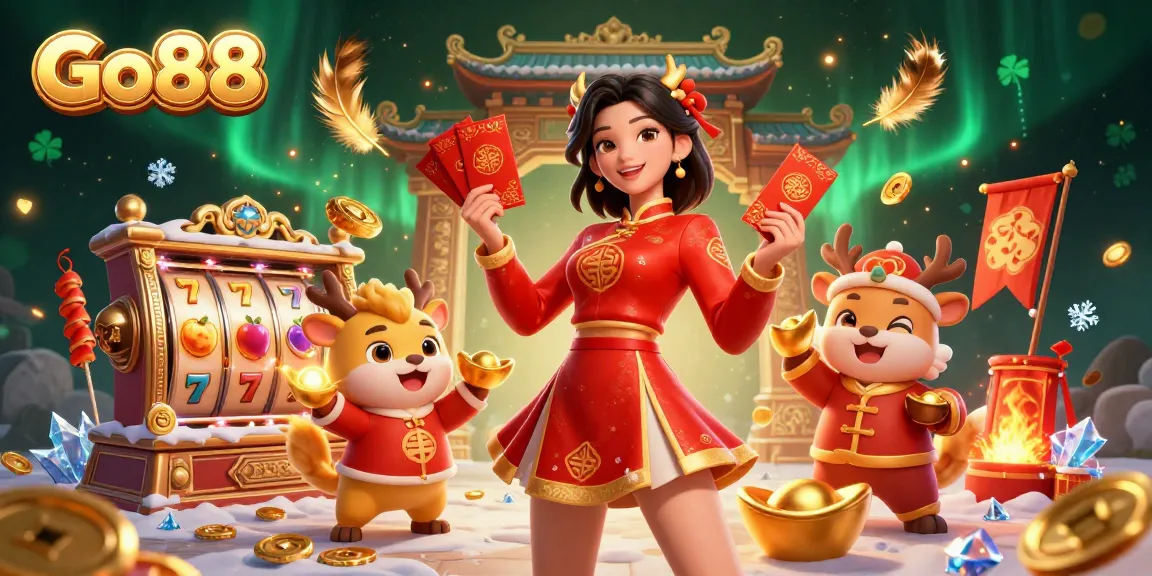 Experience Go88's thrilling slot games with vibrant characters and dynamic casino elements!
