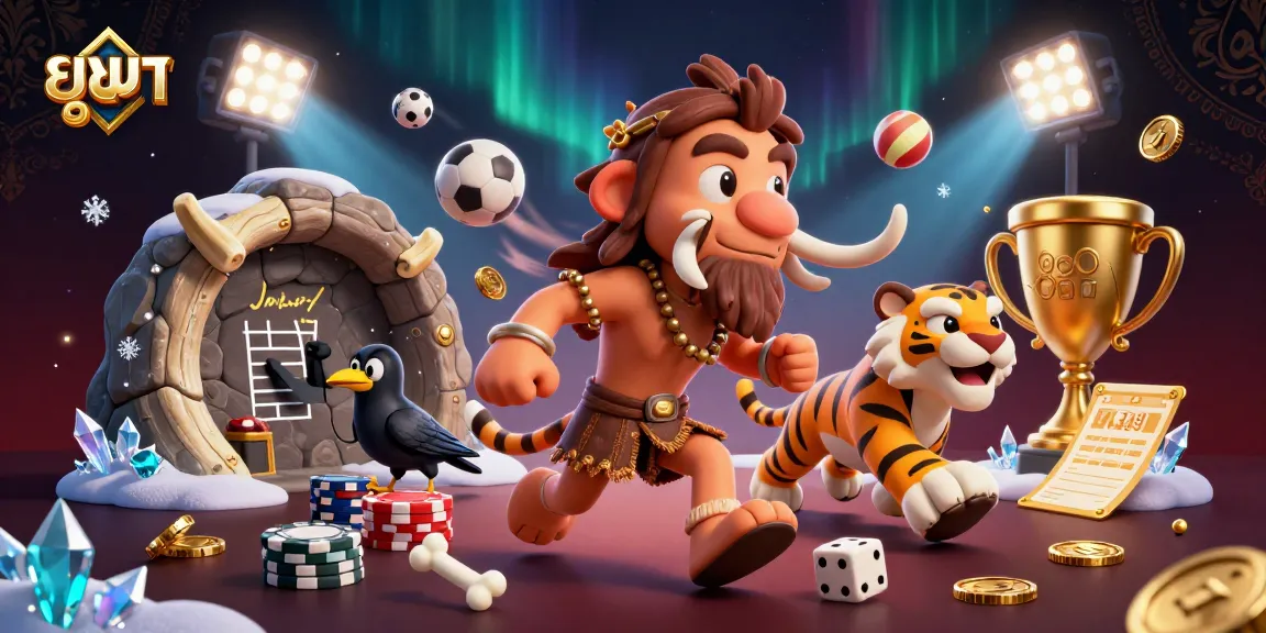 Experience exciting gameplay at the ยูฟ่า casino, with cartoon characters in a dynamic gaming scene.