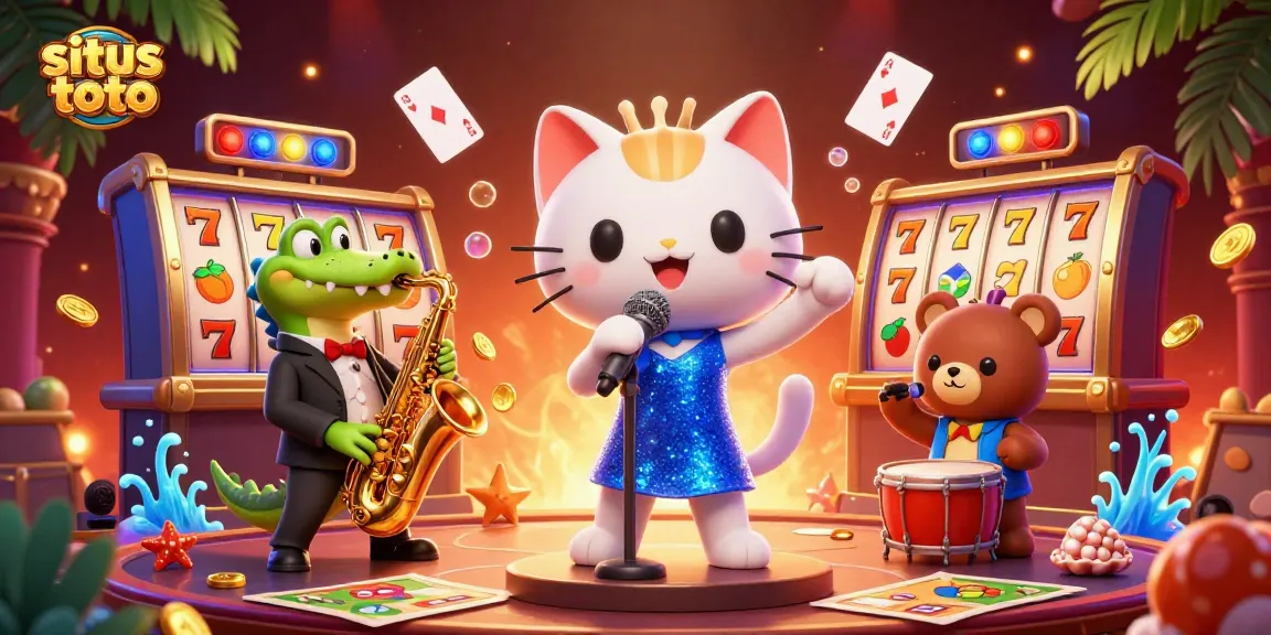 Play on situs toto at thrilling casino with lively characters and jackpot elements.