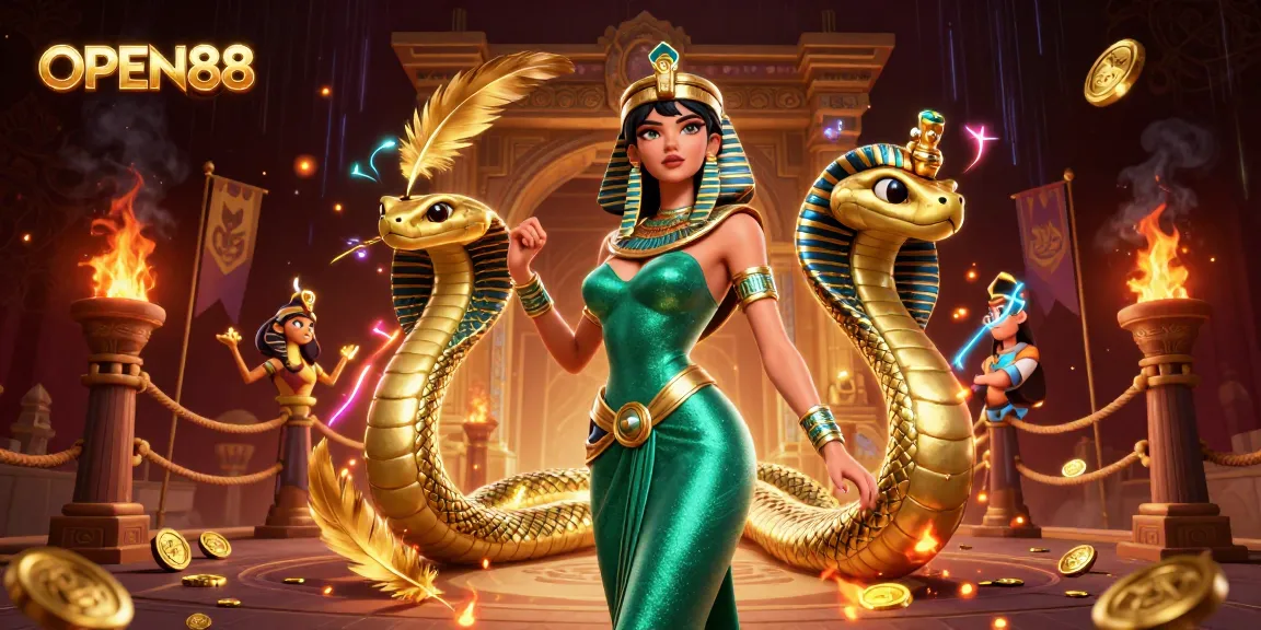 Engage with thrilling gaming adventures at OPEN88, showcasing a radiant scene of casino excitement.