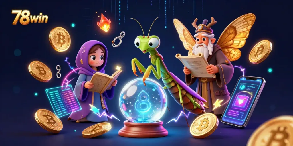 Experience the thrilling magic of 78win with fortune tellers and crypto elements.