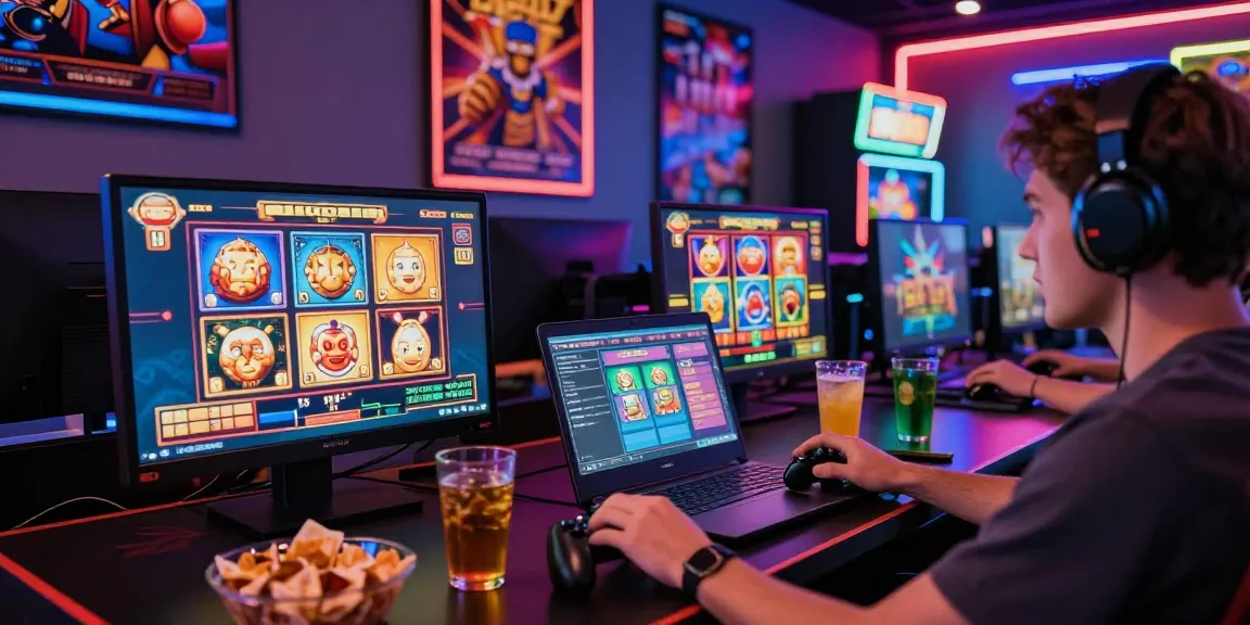 Pengalaman bermain slot88 dengan suasana kasino yang meriah dan penuh warna.