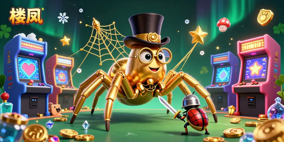Engage with 楼凤 in a vibrant casino setting featuring a golden tarantula and beetle knight.