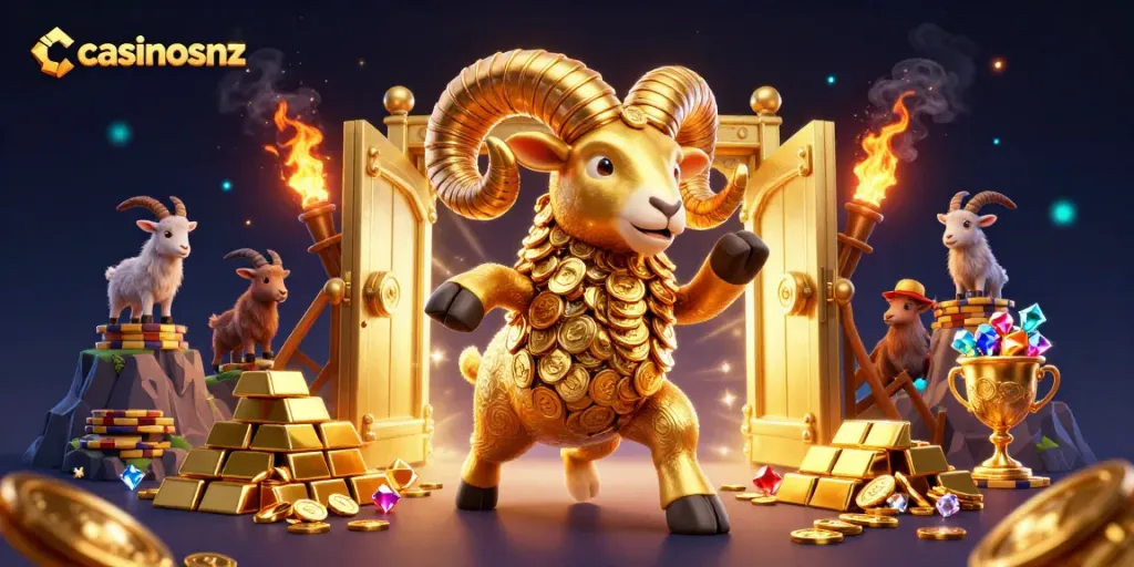 Engage in thrilling gambling adventures at casinosnz with golden ram jackpot and rich treasures!