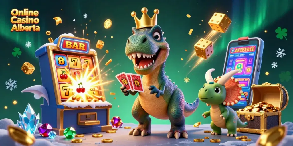 Experience thrilling wins at Online Casino Alberta with vibrant characters and exciting game elements.