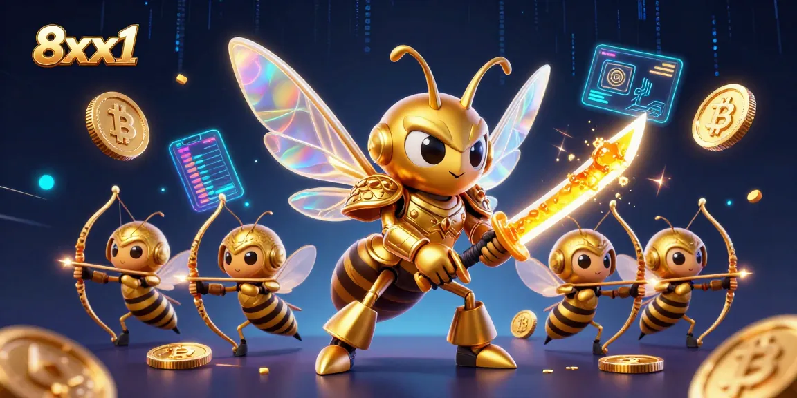 Experience the thrill of 8xx1 with vibrant casino elements and prismatic lighting effects in a dynamic betting scene.