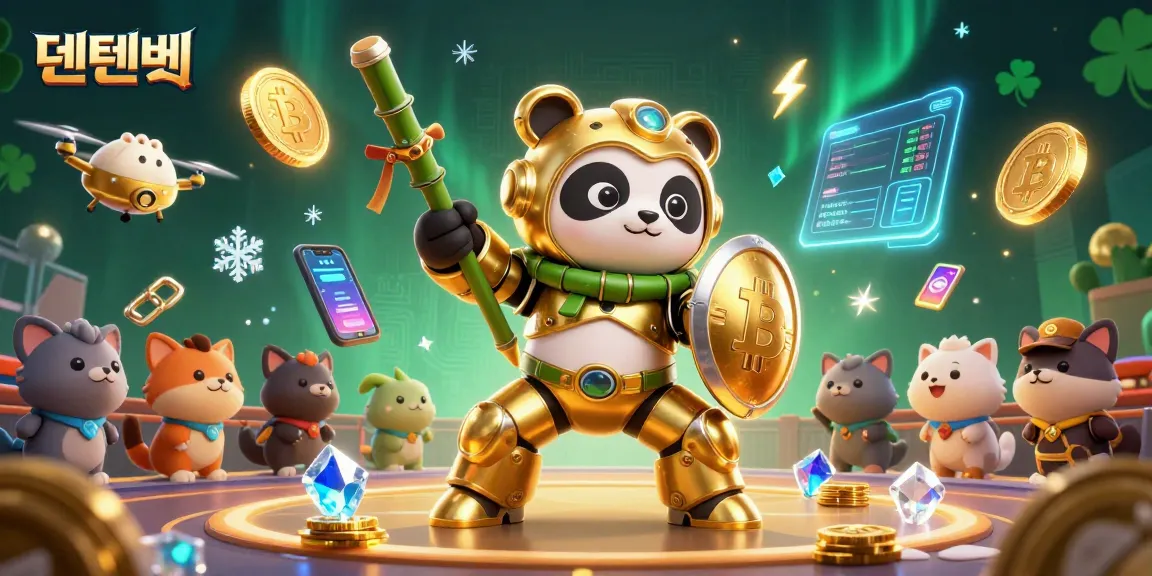 Engage with 텐텐벳's thrilling gaming world through 3D mech-suit battles and vibrant crypto elements.