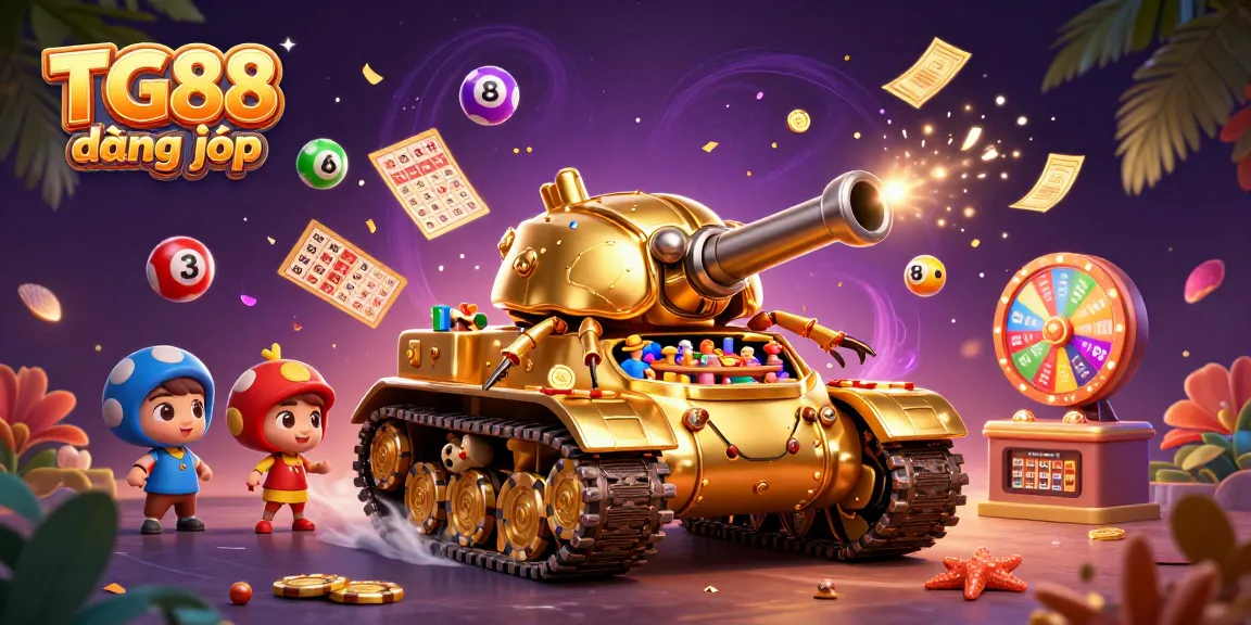 Experience the thrill of TG88 đăng nhập with a vibrant 3D casino scene filled with excitement and dynamic elements.
