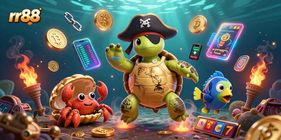 Engage in thrilling gameplay at rr88, featuring vibrant characters among treasures and casino elements.