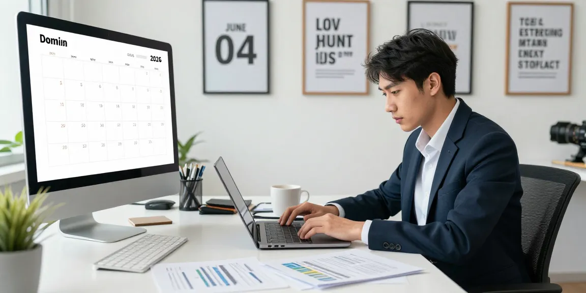Analyzing the new registration domain list for foundational backlink strategies in a modern office.