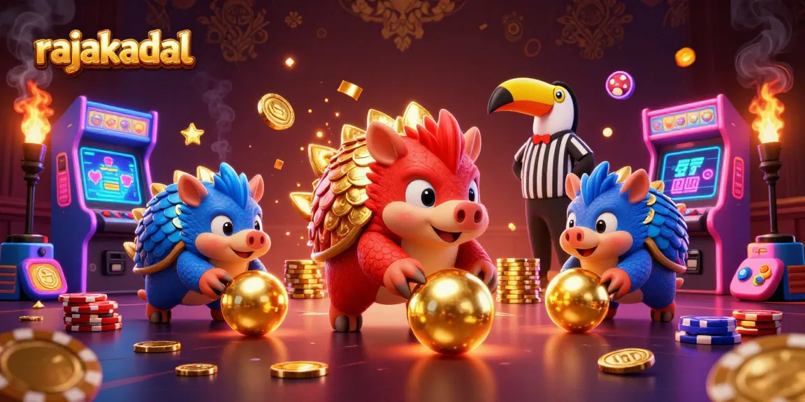 Menangkan jackpot saat bermain rajakadal dengan pangolin bersaing dan mesin permainan yang berwarna-warni