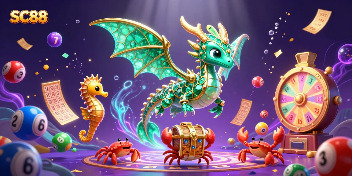 Experience thrilling wins with SC88: vibrant animated scene of a casino treasure hunt.