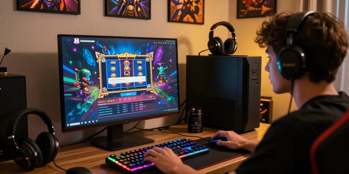 Engaging rajakhodam89 login scene with vibrant gaming interface and ambient room lighting.
