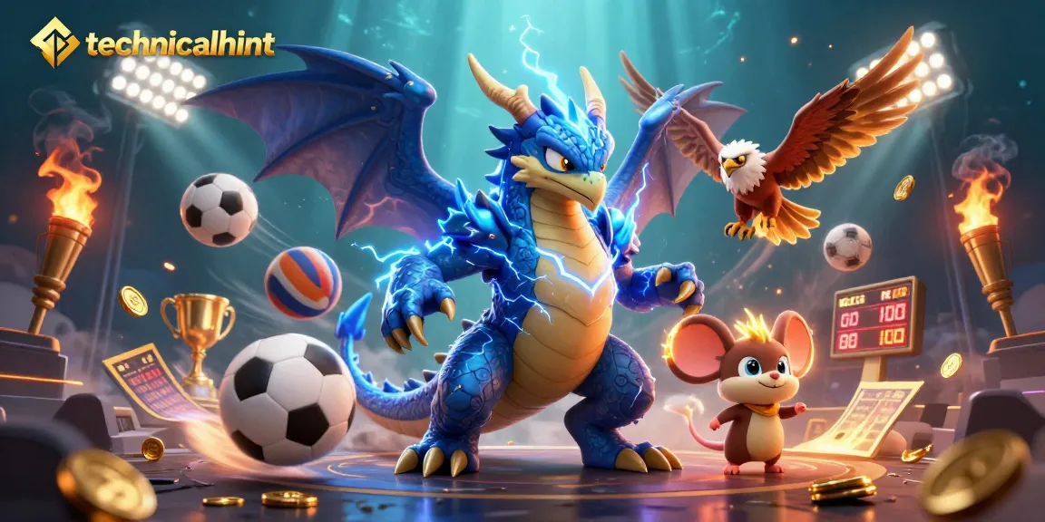 Experience the thrill of sports betting with technicalhint's exciting 3D illustration showcasing dynamic action and vibrant elements.