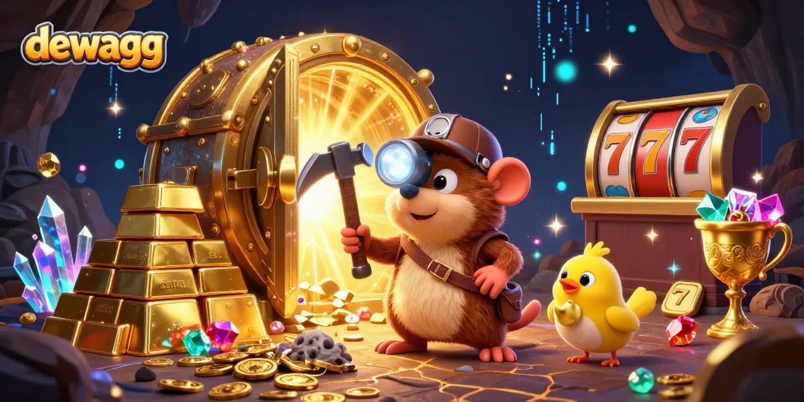 Engage with dewagg in an exciting treasure-themed casino adventure featuring rich graphics and vibrant colors.