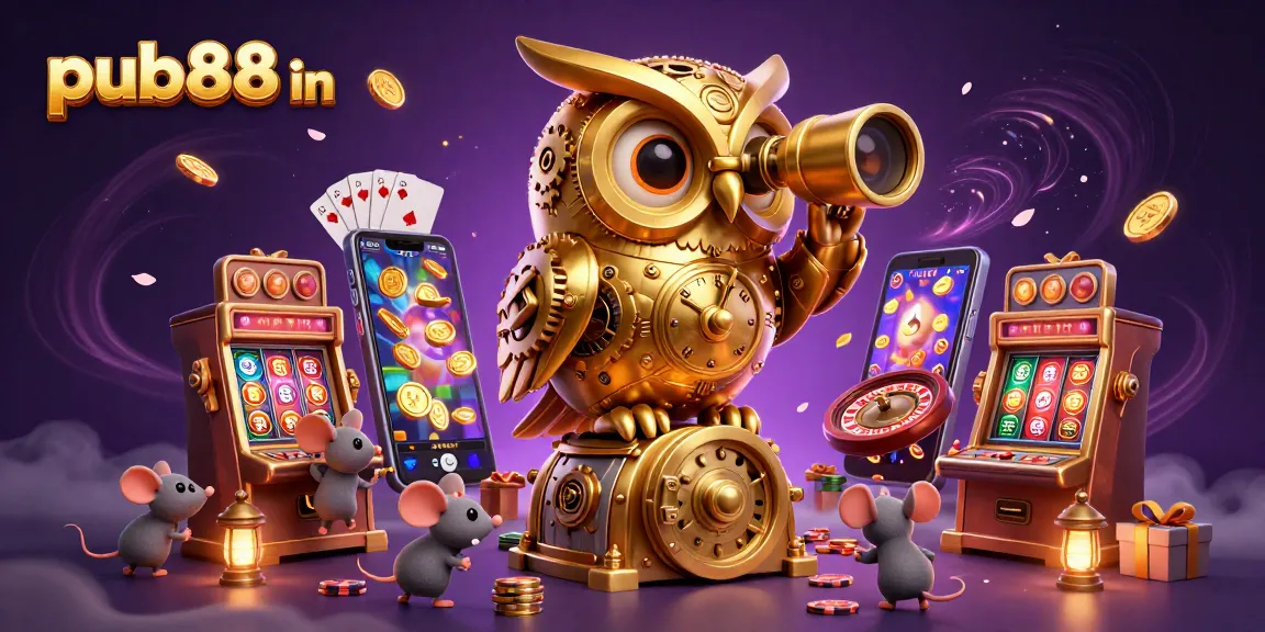 Experience the excitement of pub88 in with an enchanting casino scene filled with vibrant games and characters.