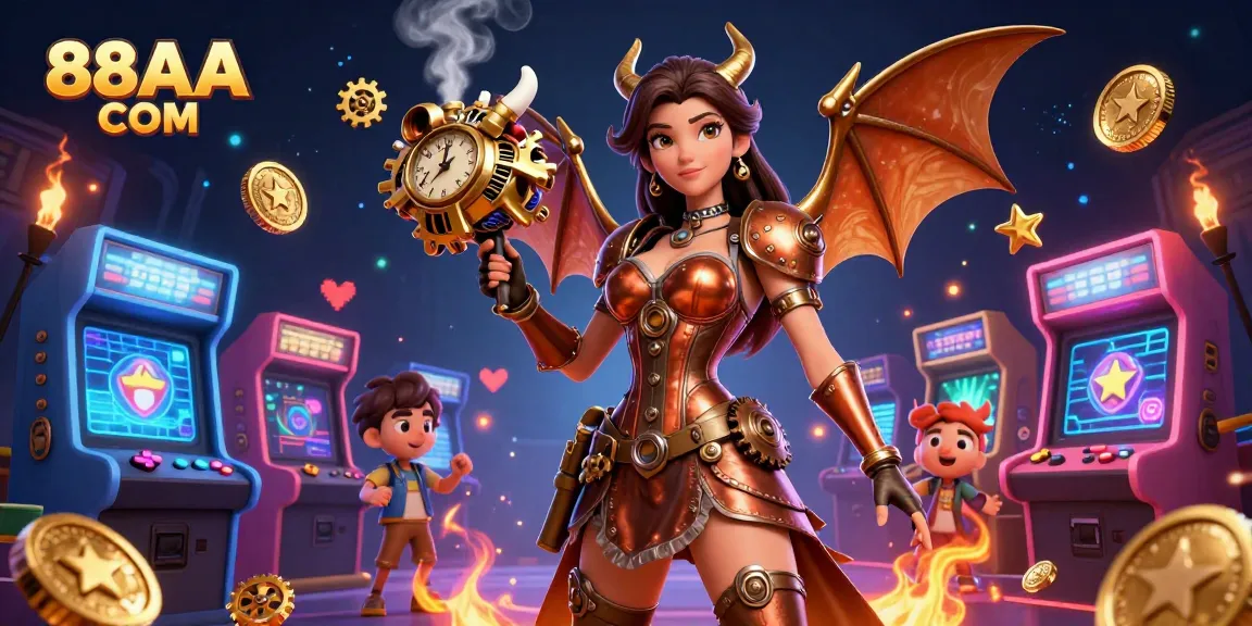 Experience the thrilling atmosphere of 88AA COM with a vibrant 3D casino scene showcasing dramatic game elements.