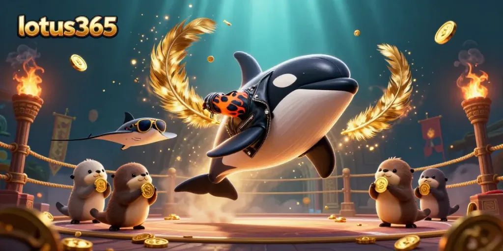 Experience thrilling lotus365 betting with a vibrant underwater scene of animated characters.