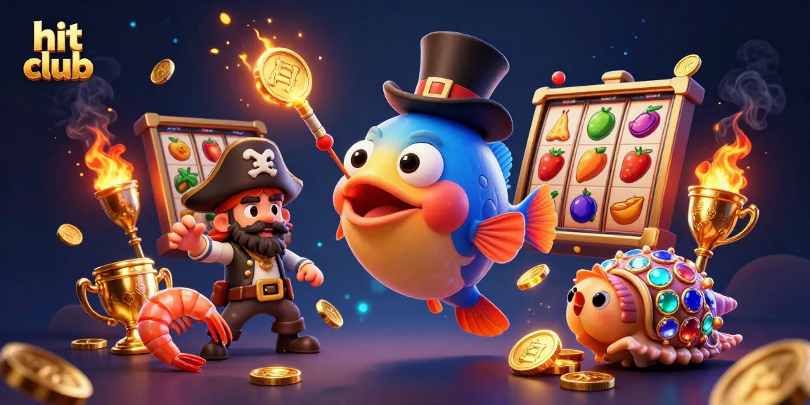 Experience high payouts at hit club as the anglerfish attracts golden coins in an exciting gaming scene.