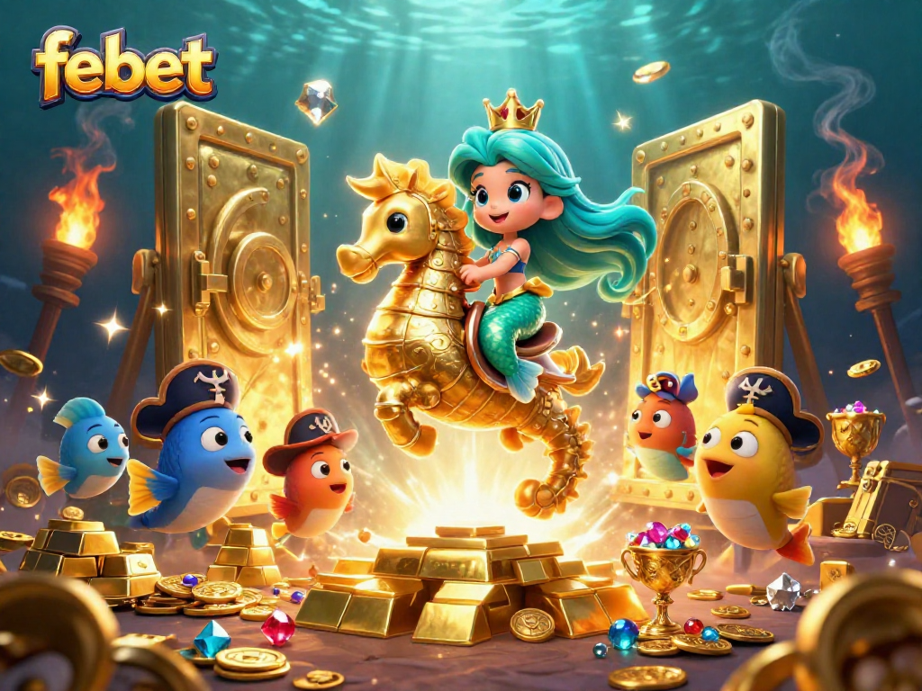 Experience vibrant gaming action at febet with dazzling treasures and dynamic characters.