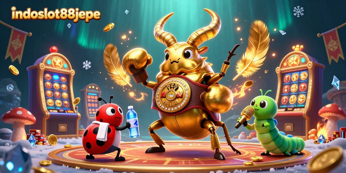 Engage in the excitement of indoslot88jepe with a dynamic casino scene featuring vibrant characters and symbols.