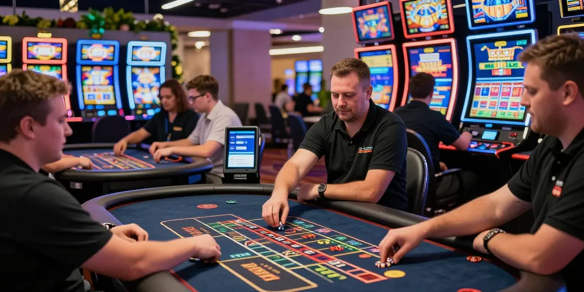 Credit card casinos at https://brcs.co.uk featuring players enjoying games and vibrant atmosphere.