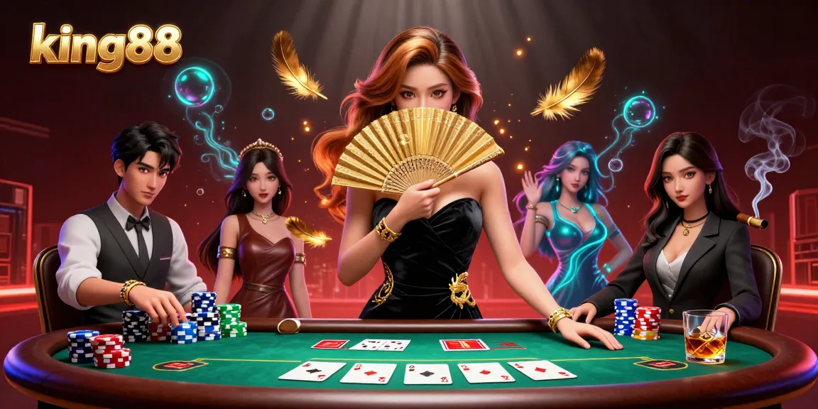 Win big at king88 with a stunning Asian dealer amid dynamic poker action.